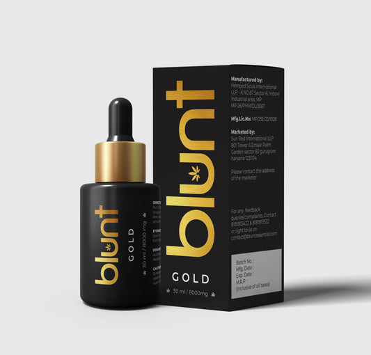 Blunt Gold +++8000mg 1:7 (CBD:THC) - Recommended for Mental & Physical Wellness