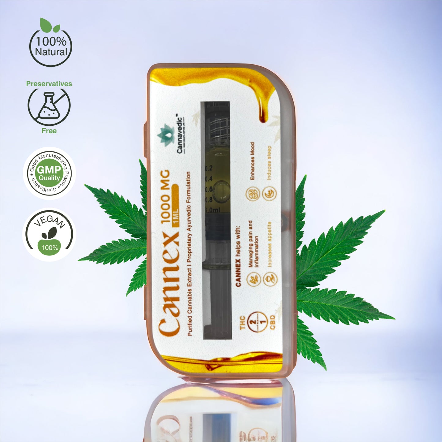Cannavedic - CannEx THC+CBD Extract 1000mg | 1ml
