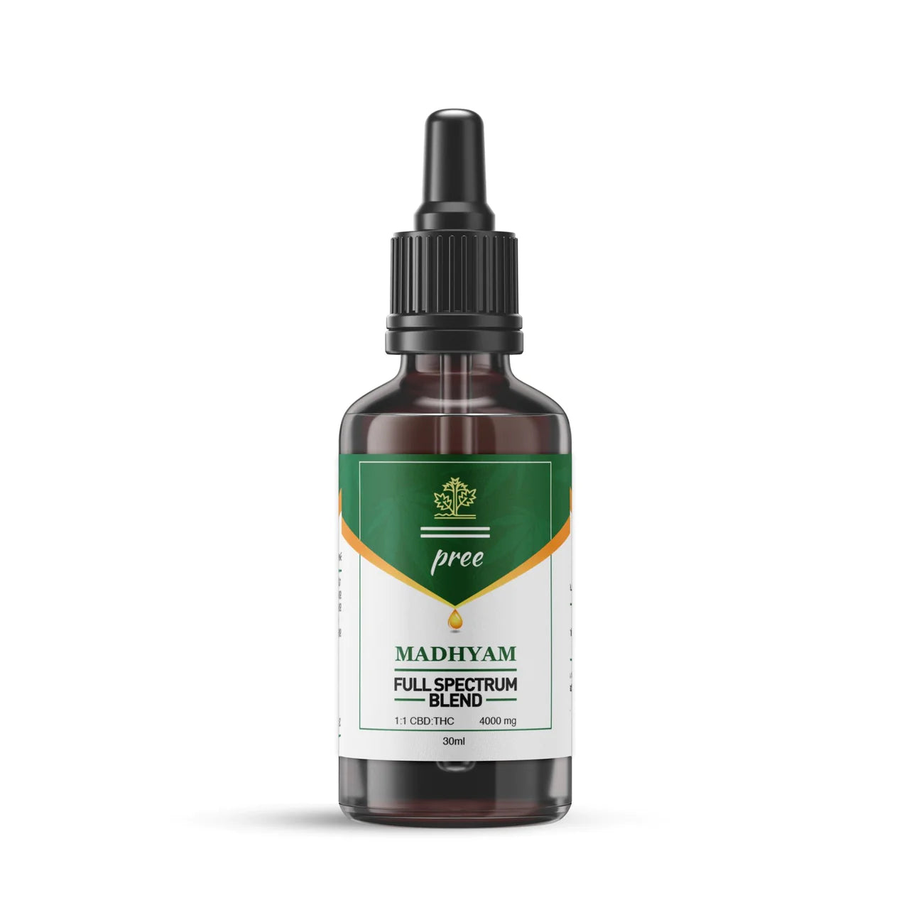 pree madhyam 1:1 cbd thc 4000 mg cannabidiol