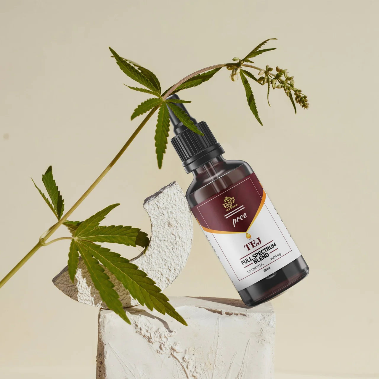 pree tej 1:3 cbd thc 7000 mg full spectrum blend