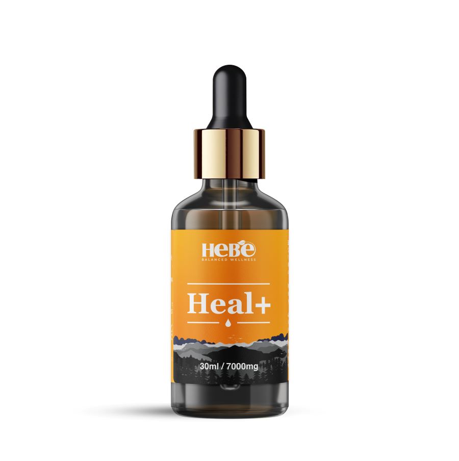 Hebe Heal+ 7000 mg 1:4 CBD:THC oil for Pain Relief and Healing