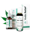 Cannavedic - Pain relief combo : Pure CBD oil (Natural) 500mg + Vedic Relief oil ,50ml - Urhemped