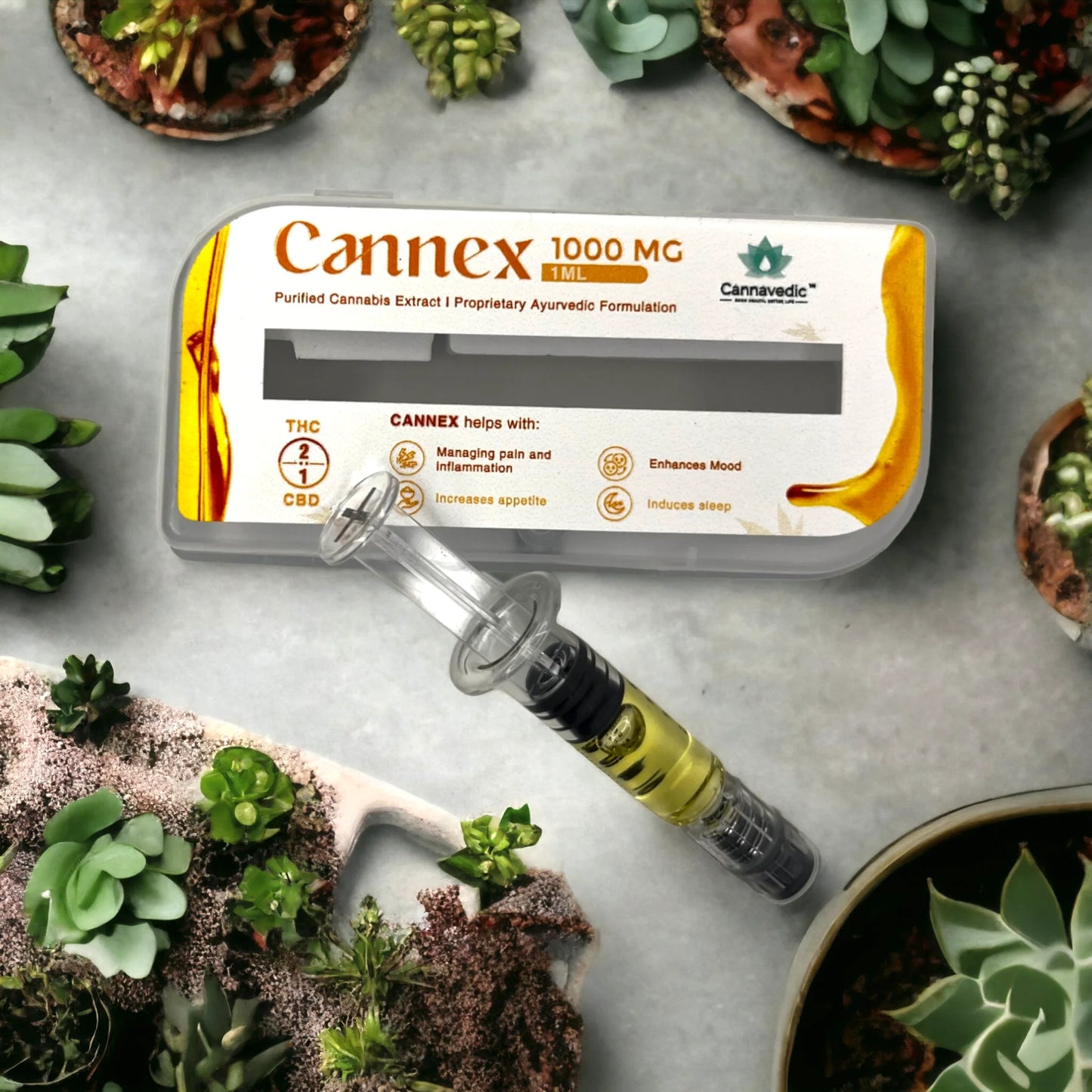 Cannavedic - CannEx THC+CBD Extract 1000mg | 1ml