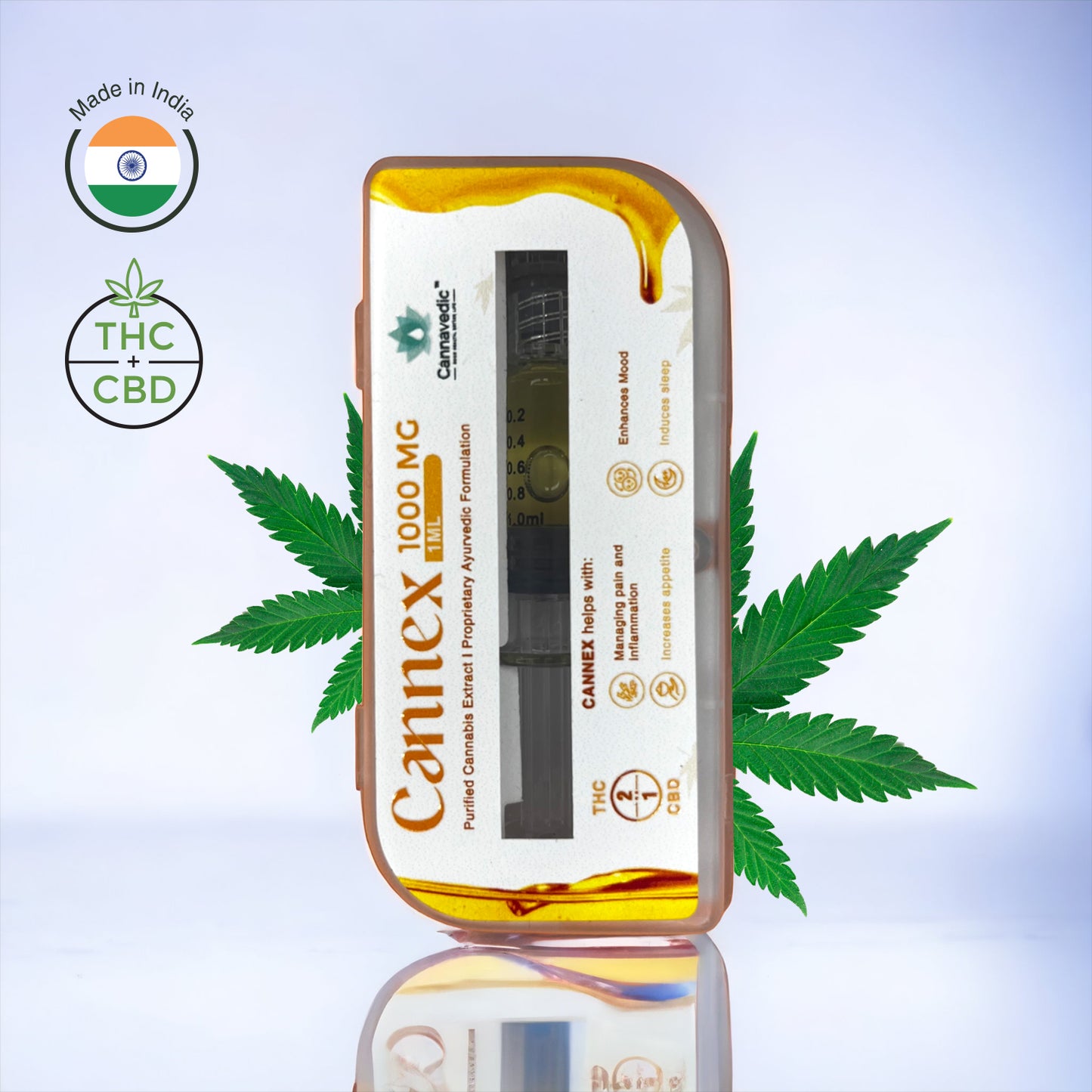 Cannavedic - CannEx THC+CBD Extract 1000mg | 1ml