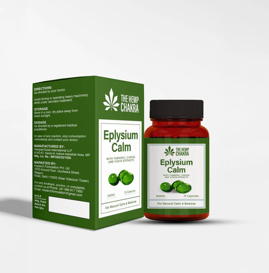 Eplysium Calm Broad Spectrum CBD Capsules: For Neurological Balance & Wellness - Urhemped