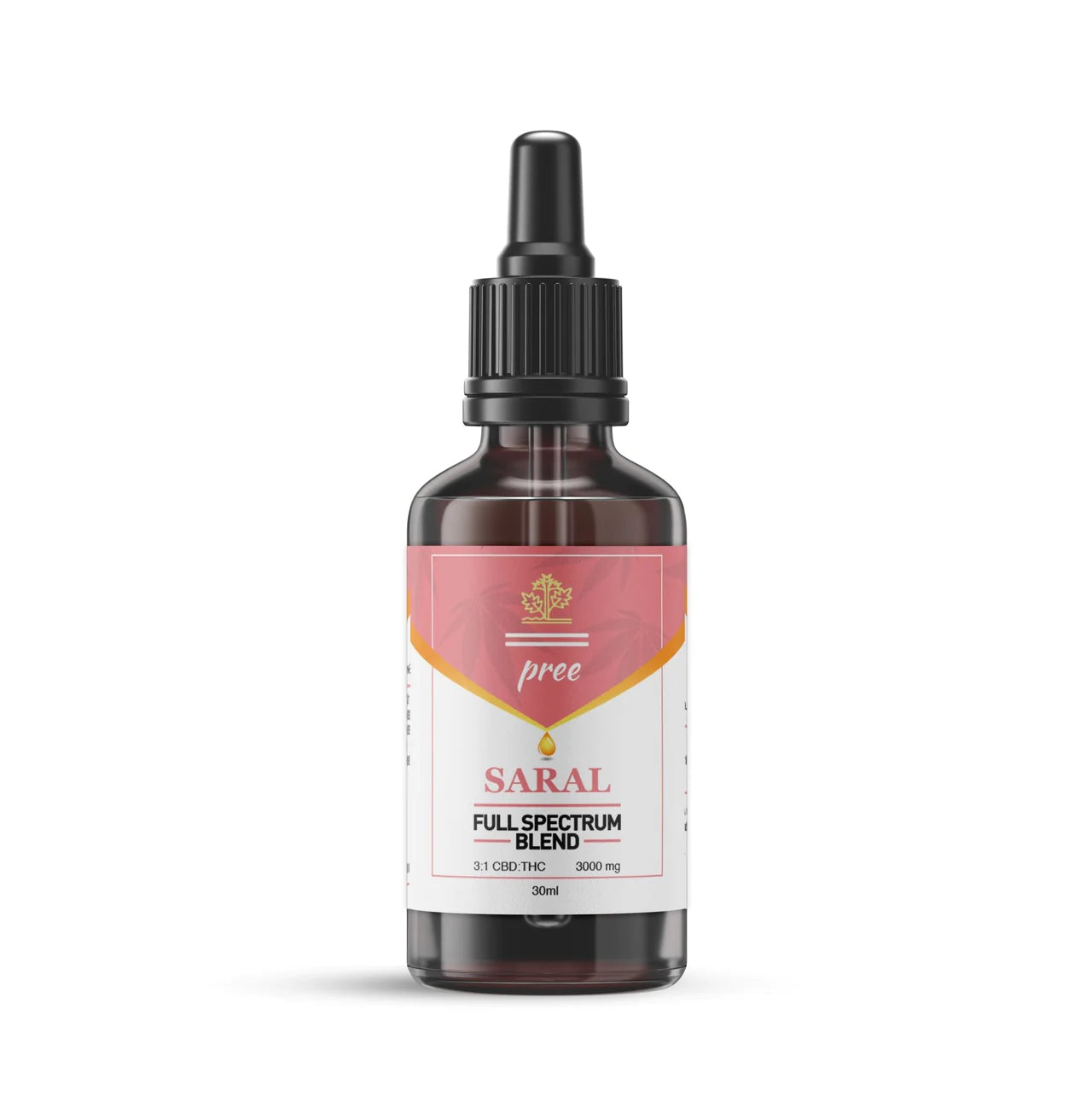 pree saral 3:1 cbd thc oil full spectrum blend