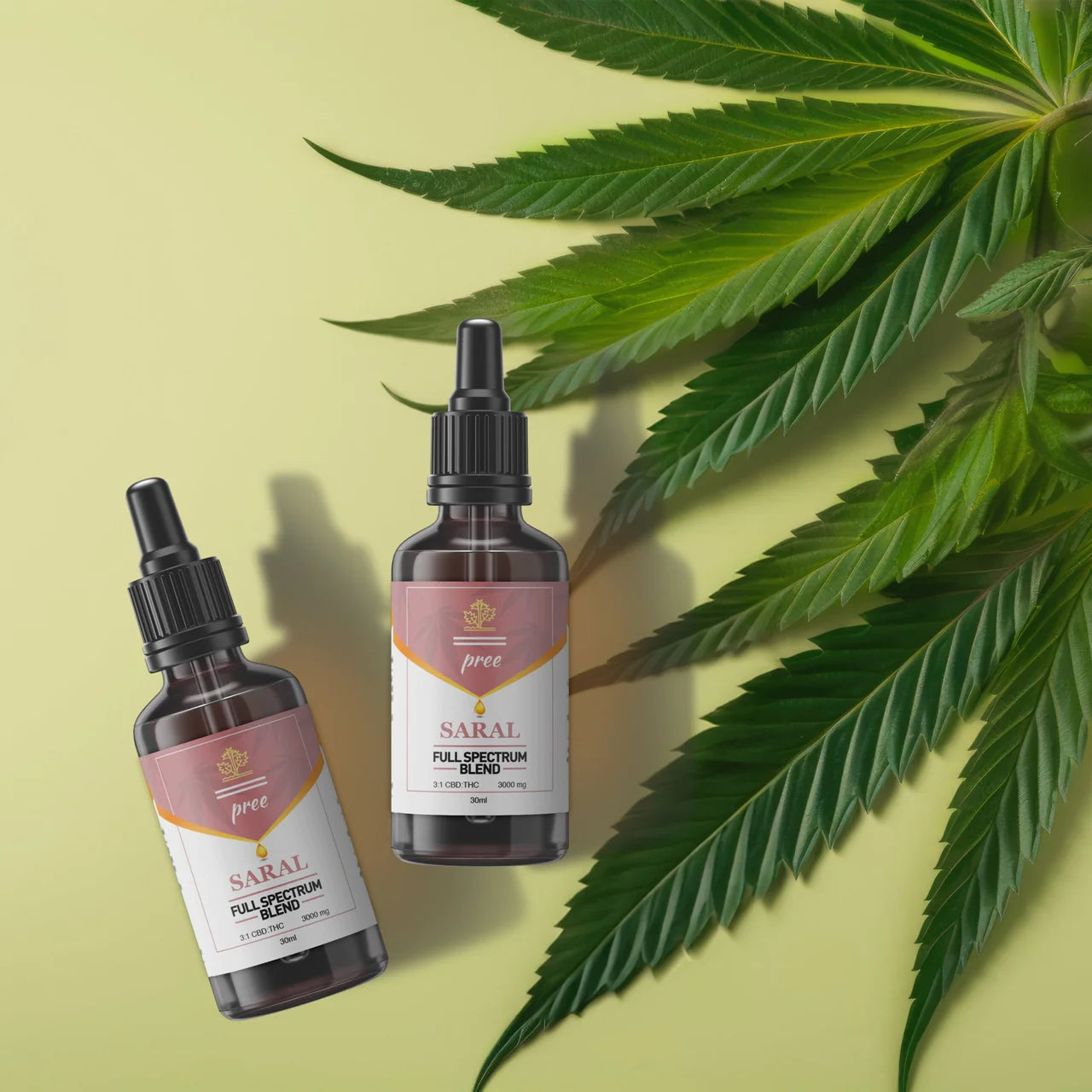 pree saral 3:1 cbd thc oil 3000mg full spectrum blend